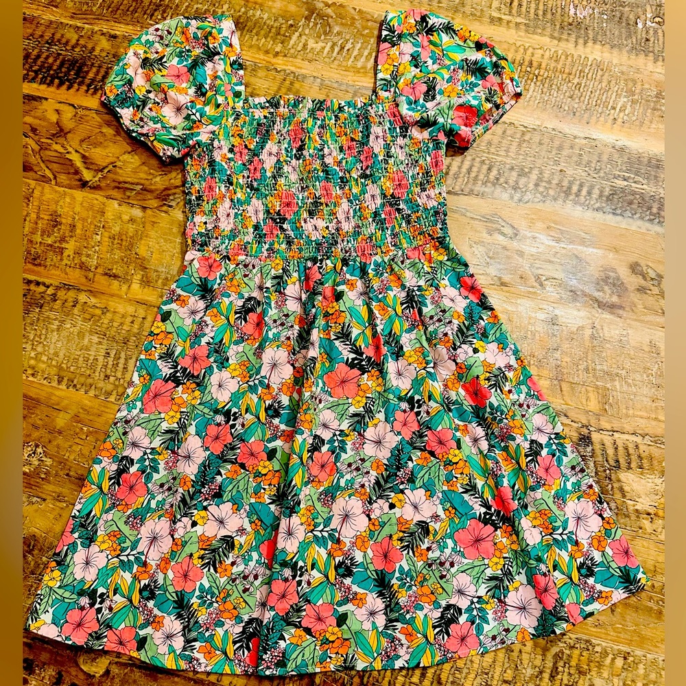 Copper Key Floral/Tropical dress